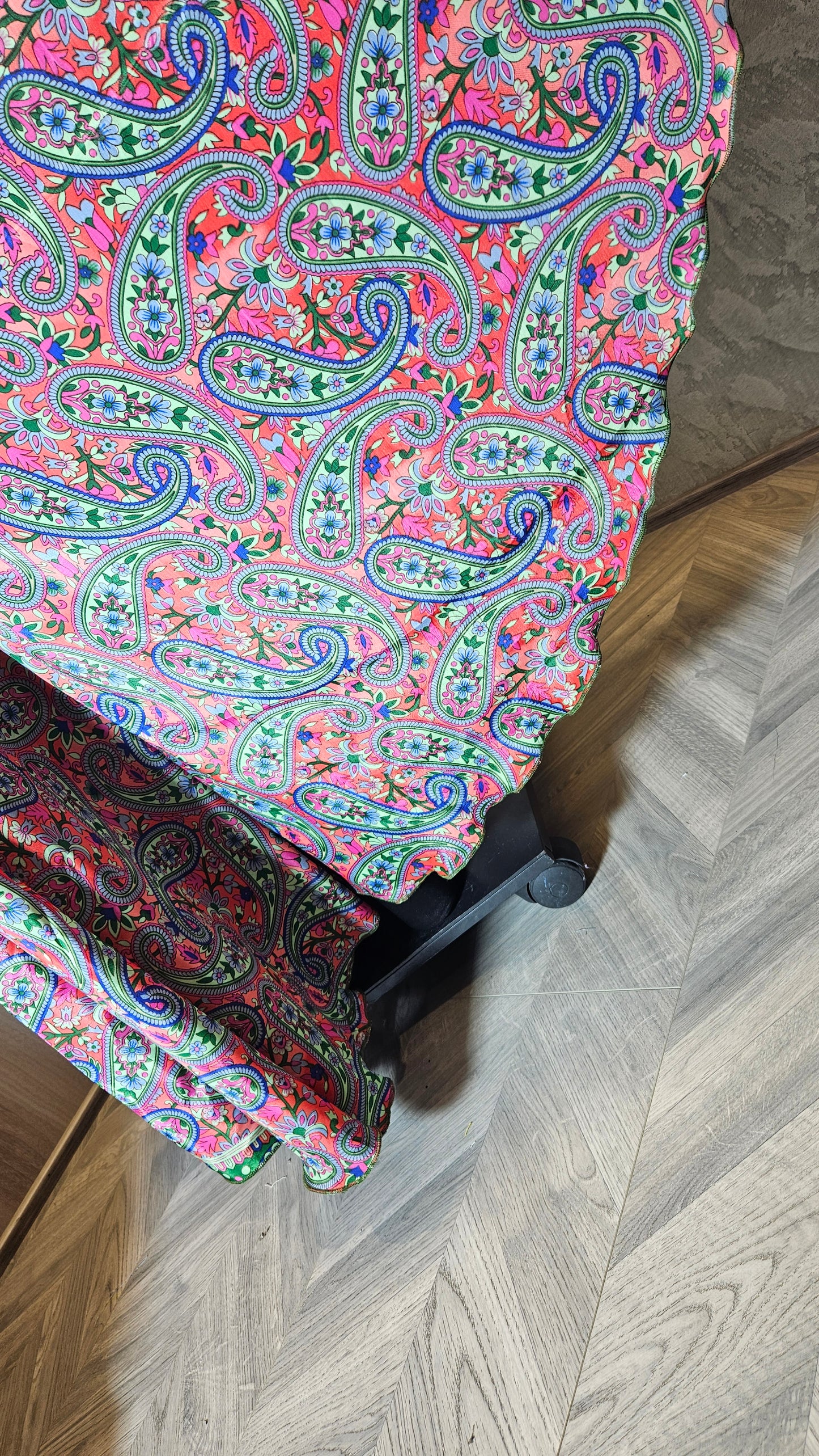 0151-T-HOB-Boho Luxe Paisley Print Maxi Skirt- Made in India