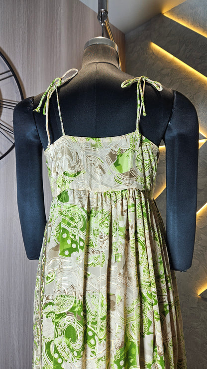 0154-D-HOB-Boho Chic Printed Maxi Dress - Made in India